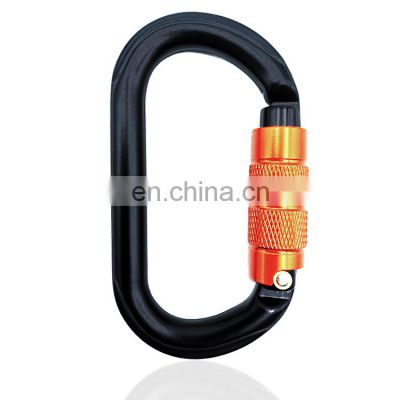 JRSGS Wholesale 25kN Outdoor Carabiner Customized Logo and Color Round Climbing Snap Hook Carabiner Hooks S7108TN 7075 Aluminum