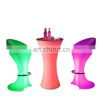 Party LED Table Bright LEDS16 Color Changing Glowing LED Cocktail Table  LED Table and Chair for Event