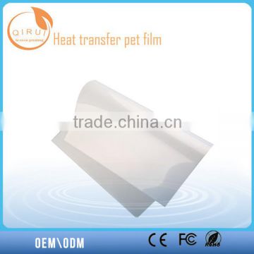 Heat transfer transparent pet film