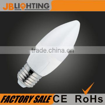 LED candle bulb C30 E27 6W 480lm CE ROHS approved