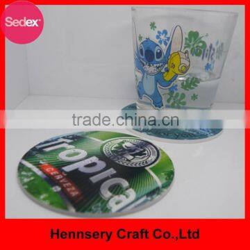 Fashion 3D 2D silicone rubber pvc poker coaster