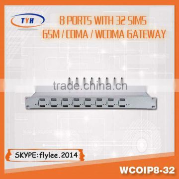 Wholesale 16,32,64 port VoIP GSM Gateway 8 port cdma gateway