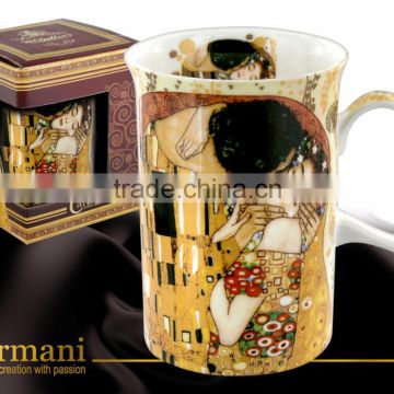 CARMANI Classic mug with GUSTAV KLIMT design The Kiss