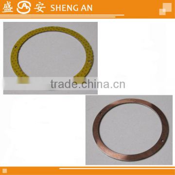 Gasket with yellow nylon for truck parts the two hole center diatance124.5