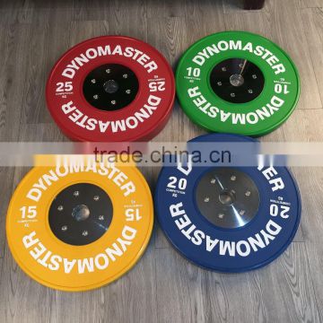 LB/KG Crossfit Weightlifting Rubber Bumper Plates&Olympic barbell plates GYM