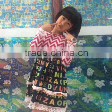 100% cotton maxi dress party clothes boutique girl kids birthday dress for girl