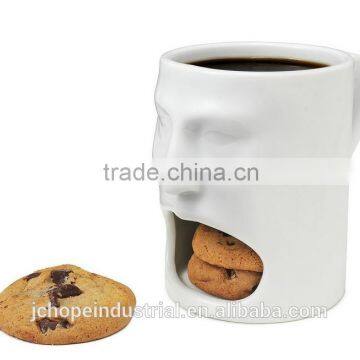 promotion customized face biscuit mug