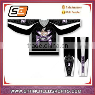 Stan Caleb Gold supplier Custom Design Cheap Sublimation Team Hockey Shirts new season Sublimation Ice Hockey Uniforms