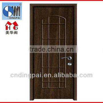 High-quality pvc coated mdf wooden interior doors use for hotel MHG-6006