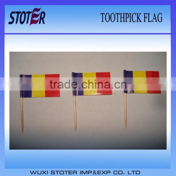 belgium paper toothpick flag for 2014 world cup
