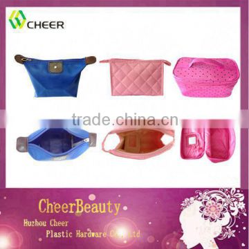 different kind beautiful hot sale pink promotional cosmetic bag