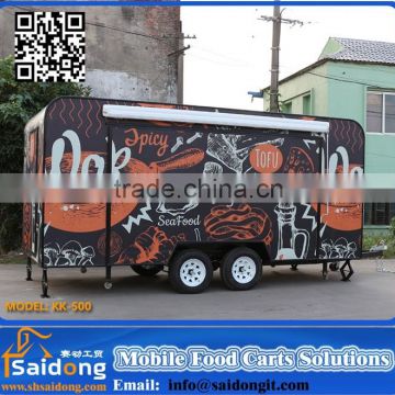 New models food truck fast food van with practical equipments