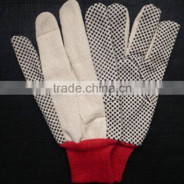 Good quality heavy duty oil resistant work gloves pvc dotted gloves work gloves 0255