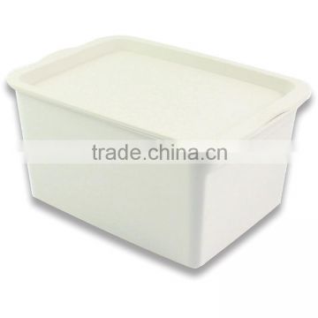 pretty cute white plastic storage boxes with lid