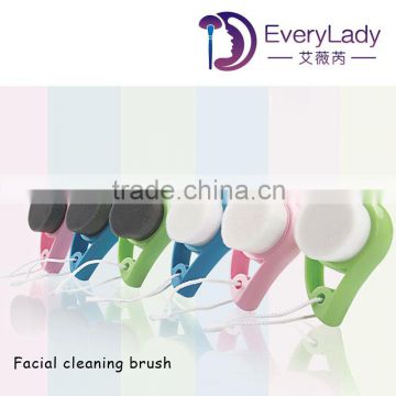 High quality skincare manual face cleaning brush with soft hair
