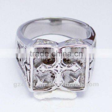 New Popular Sell 316 L Stainless Steel Cross Ring