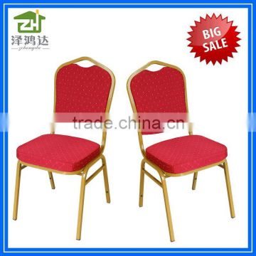 20*20mm tube stacking iron hotel chair for banquet