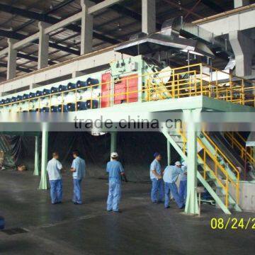 Rubber sheet cooling machine