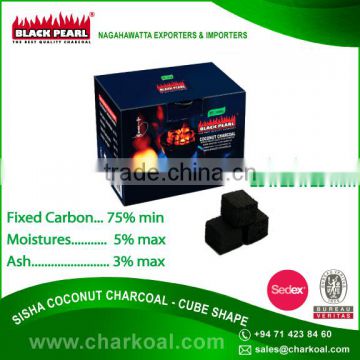 High Carbon Activated Original Product Cube Shape Shisha Charcoal at Wholesale Price