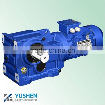 helical worm gearbox with brake motor