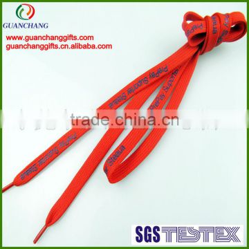 OEM custom tubular logo printing shoe lace