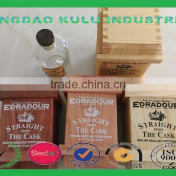 decoraction wooden whisky box ,wooden wine box for sale