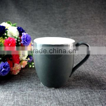 Bulk Cheap Blank Coffee Ceramic Mugs Wholesale Fashion Gray Travel Mugs
