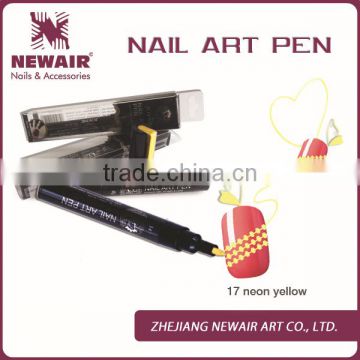 Joyme 16 colors neon yellow water ink nail art drawing pens