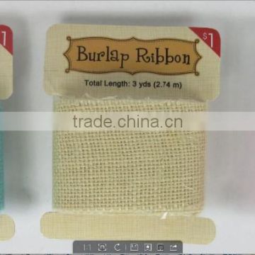 3''*3y jute mesh ribbon colored new packing