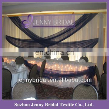 BCK056 2013 wedding chiffon and organza luxurious wedding backdrop fabric