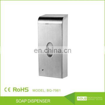 Embedded Brushed Stainless Steel 1000ml auto soap dispenser