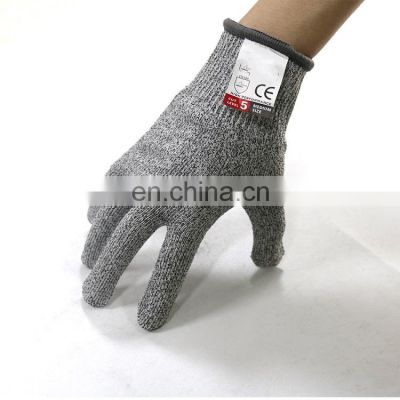 Anti cut resist aramid knitting cut proof stab resistant glove