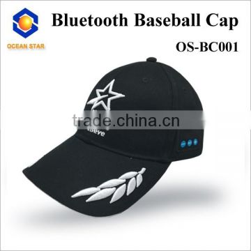 New item baseball cap 6 panel bluetooth baseball cap