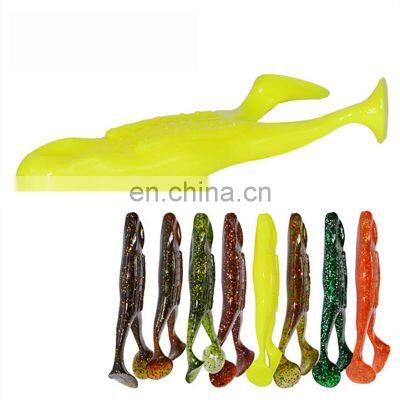Amazon 9 Colors Choice 105mm 13g Artificial Bait Llastic Lure 2pcs/lot Leurre Souple Rayfrog Black Fish Killing Soft Bait