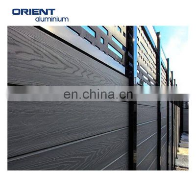 Wholesale cheap easily installed anti-uv eco-friendly wood plastic composite fence panels