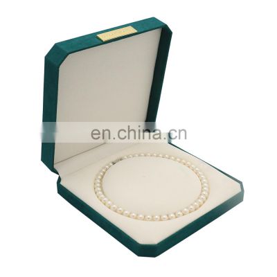 Custom logo large leather necklace boxes packaging boxes jewelry necklace