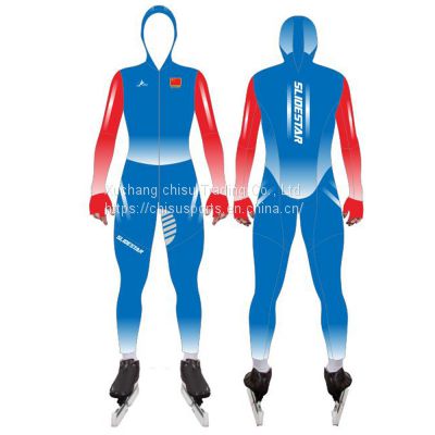 custom no MOQ speed skating skin suit short track cut proof suit comfortable short track speed racing Waterproof skating suit