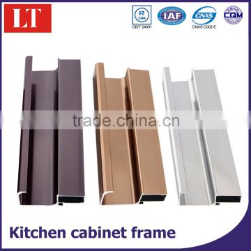 Cabinet frame extruded aluminum profile for kitchen cabinet kitchen g handle aluminum profile