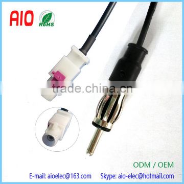 White Fakra plug to DIN plug connector car radio antenna adapter cable for BMW 3 Series E46 E90