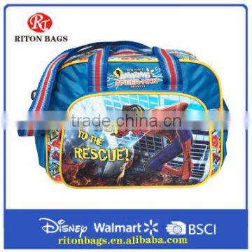 Hot selling spiderman pattern travel bag for kids