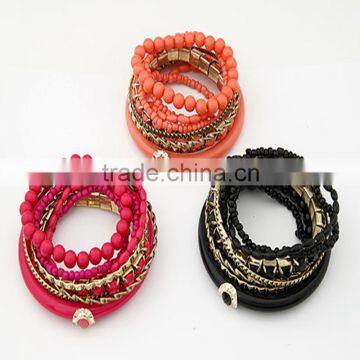 India Design Models Gold Jewelry Lucky Resin Beads Charms Bracelets