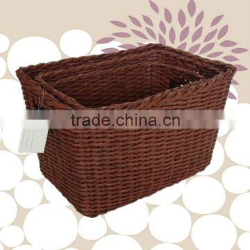 hand woven pull out basket recycle eco-friendly for home and hotel