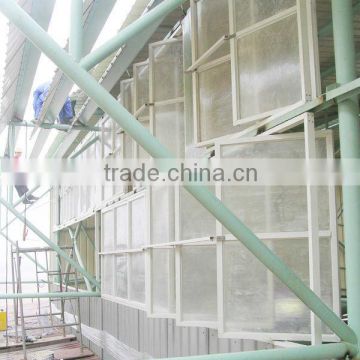 Metallurgic Plant Building Windows Corrosion-Proofing Industrial FRP Windows