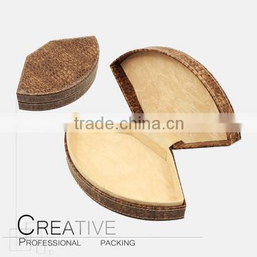 New design fan leather gift box packaging