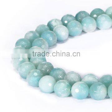 Good Sale Faceted Round Green Amazonite Gemstone Loose Beads