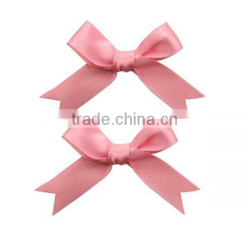 Selling satin elastic ribbon bow for bottle decorative