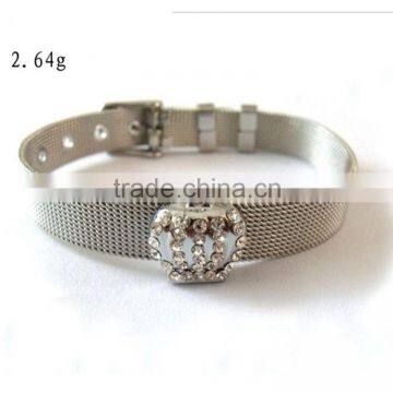 Wholesale Cheap DIY Crown Rhinestone Zinc Alloy 10mm Slide Charms