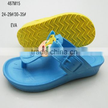 Summer EVA children thick bottom clip toe slippers