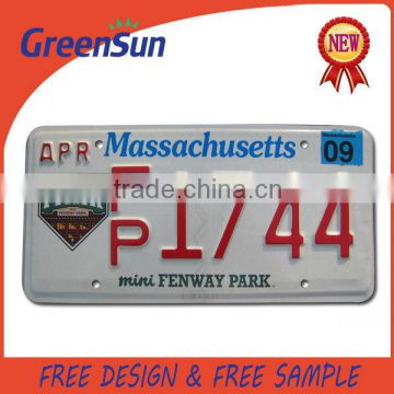 Cheap price custom eco-friendly plastic motor license plate