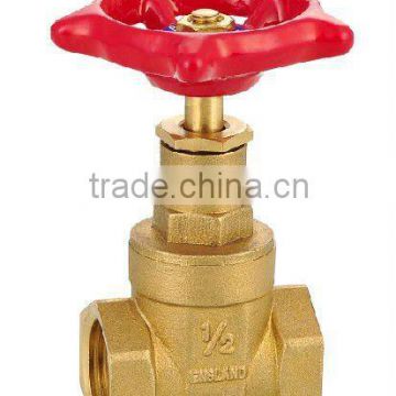 forged brass gate valve with gray cast iron wheel
